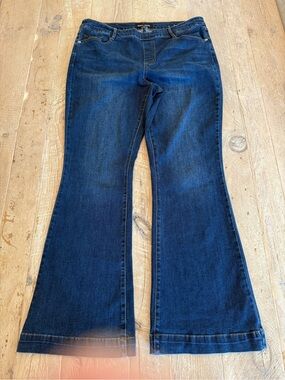 Tribal Dark Blue Flared Women’s Jeans NWOT 16